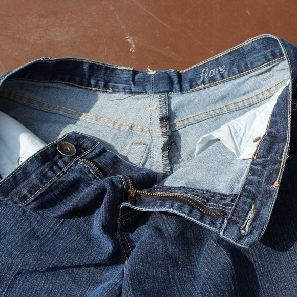 Calvin Klein Cut-Off Jean Shorts - Picture 9 of 10